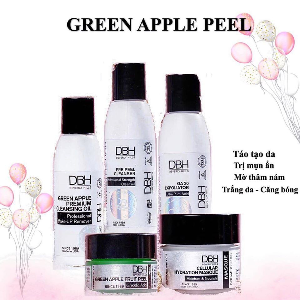 Bộ Peel DBH Apple Green ( Thay da sinh học tại nhà )