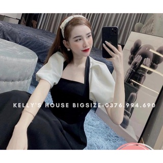 [Hàng Có Sẵn] Bigsize Đầm Phối Tay Ngắn (Từ 55kg đến 90kg)