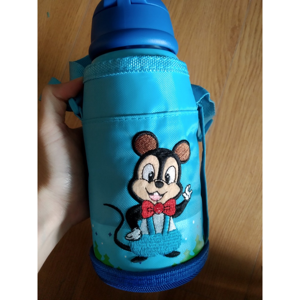 Bình giữ nhiệt trẻ em lõi INOX 304 hình thú ngộ nghĩnh - Có kèm túi vải, ống hút, 3 nắp đa năng, giao ngẫu nhiê