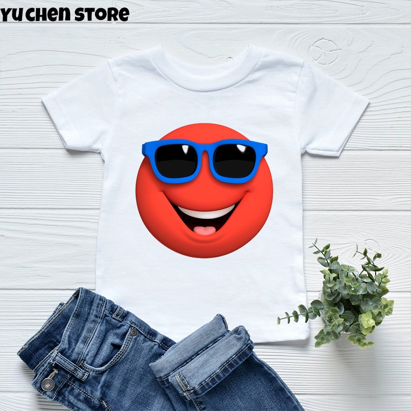 Áo Thun In Hoạt Hình Red Ball 4 3-13 Tuổi Dễ Thương Cho Bé Trai Gái