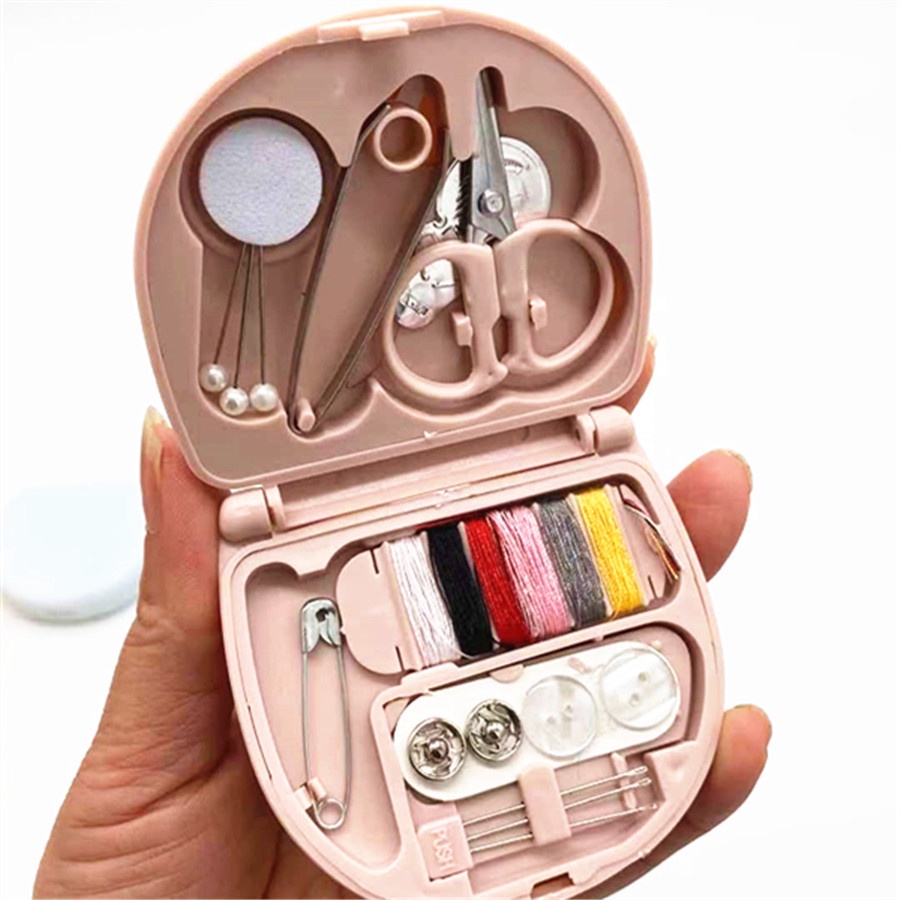 Hộp Kim Chỉ May Vá Mini Nắp Gập Màu Pastel - HÀNG MỚI VỀ