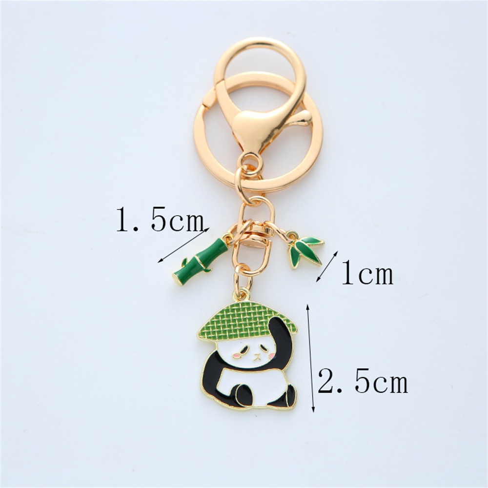 Móc Khóa Kim Loại Hình Gấu Trúc Dễ Thương