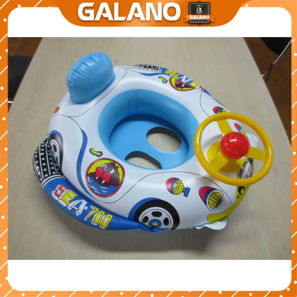 Phao Bơi Cho Bé GALANO Phao Bơi Trẻ Em Xỏ Chân Chống Lật Hình Ô Tô Có Vô Lăng Và Còi Bấm SS-001099