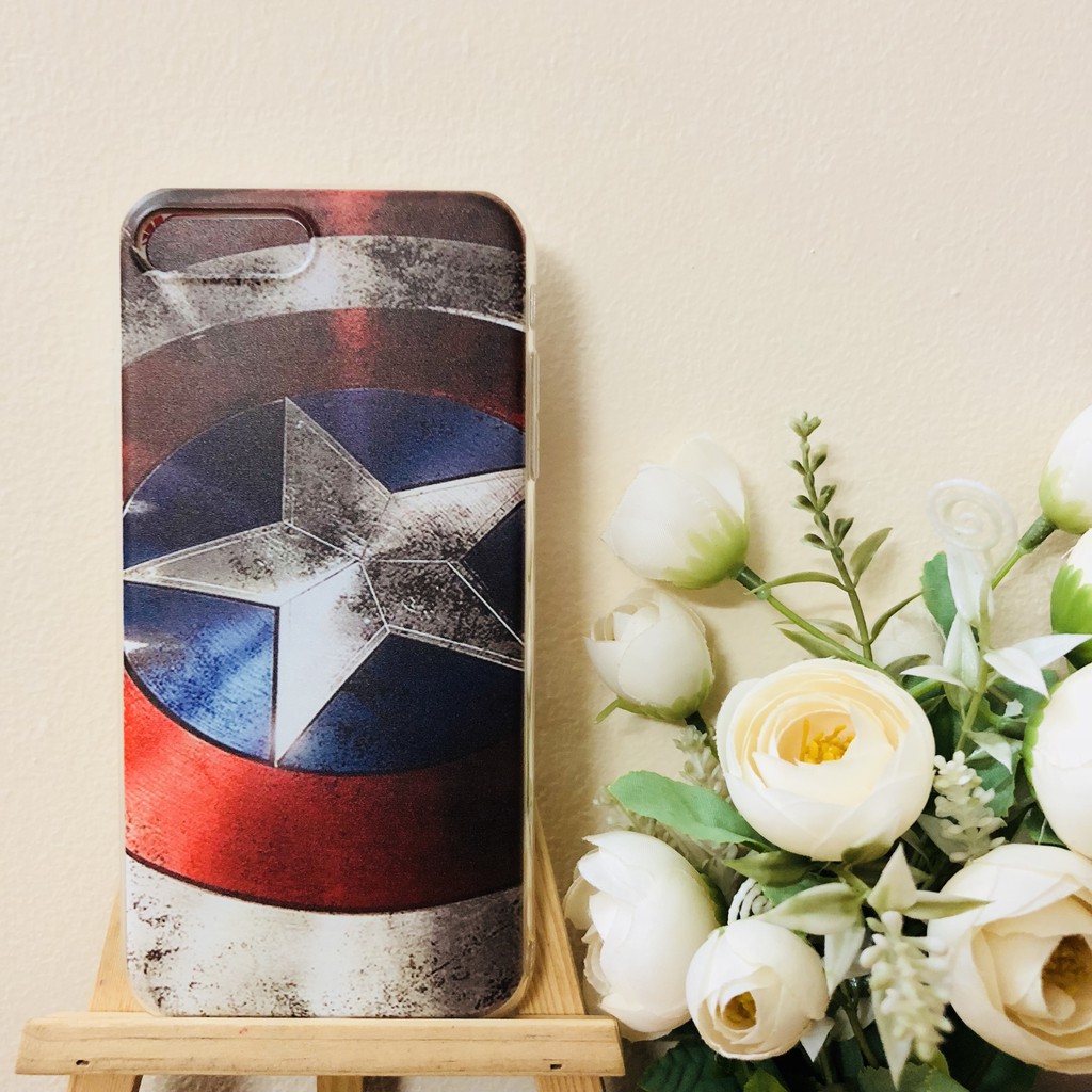 Ôp lưng Iphone dẻo Captain America in chìm