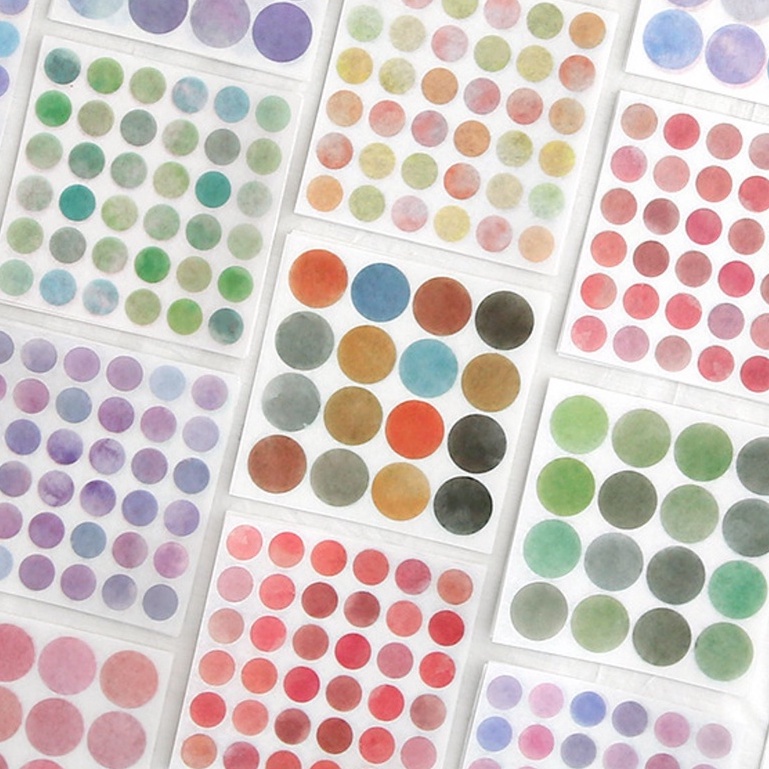 Set 10 tấm sticker dễ thương trang trí sổ tay bullet journal - set ngẫu nhiên