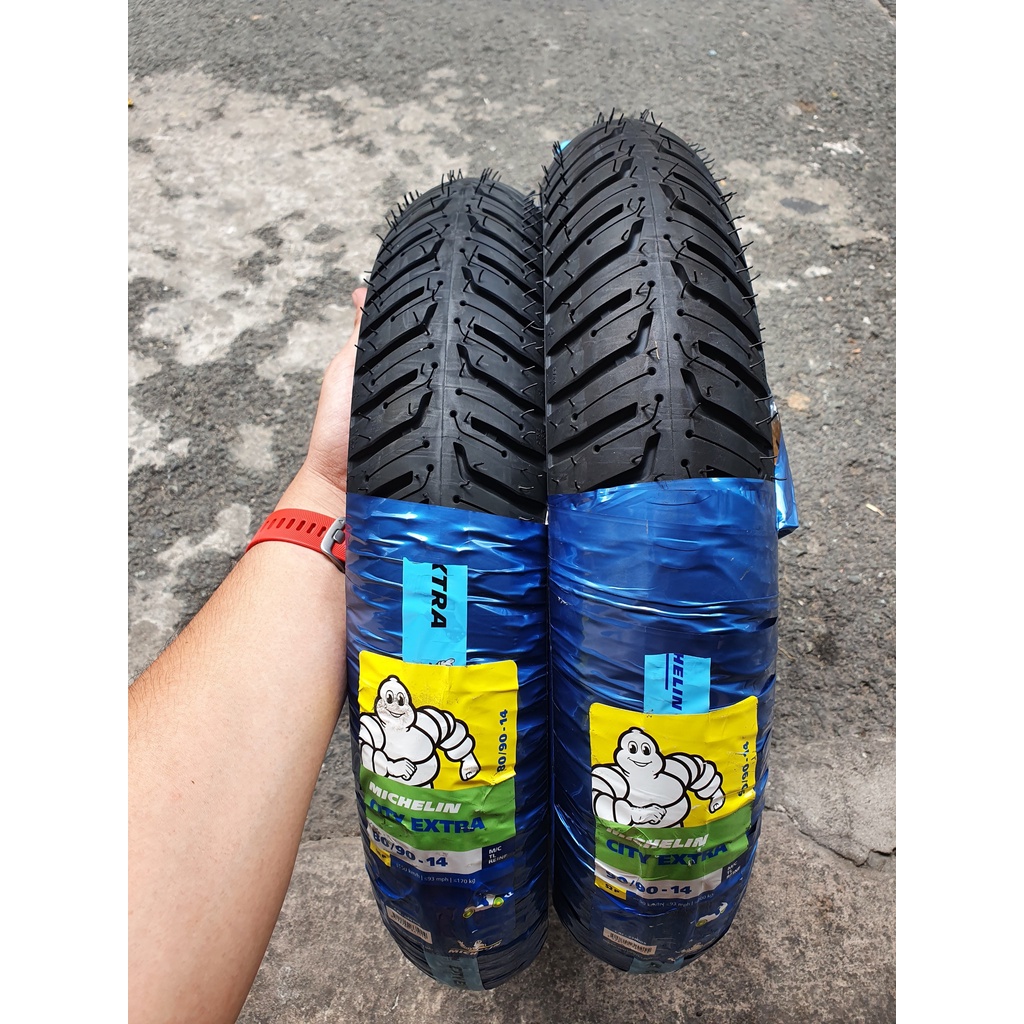 Vỏ lốp xe Michelin City Extra  cho tay ga size và xe số, vỏ không ruột - giá 1 cái