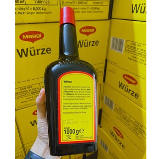 Nước tương maggi Wurze Đức chai 1 lít