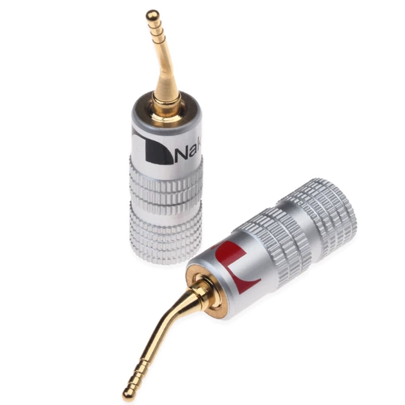 Set 4 Giắc Cắm Bắp Chuối Mạ Vàng 2mm Chuyên Dụng