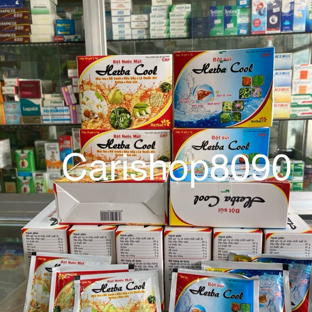 Bột nước mát và bột sủi herba cool
