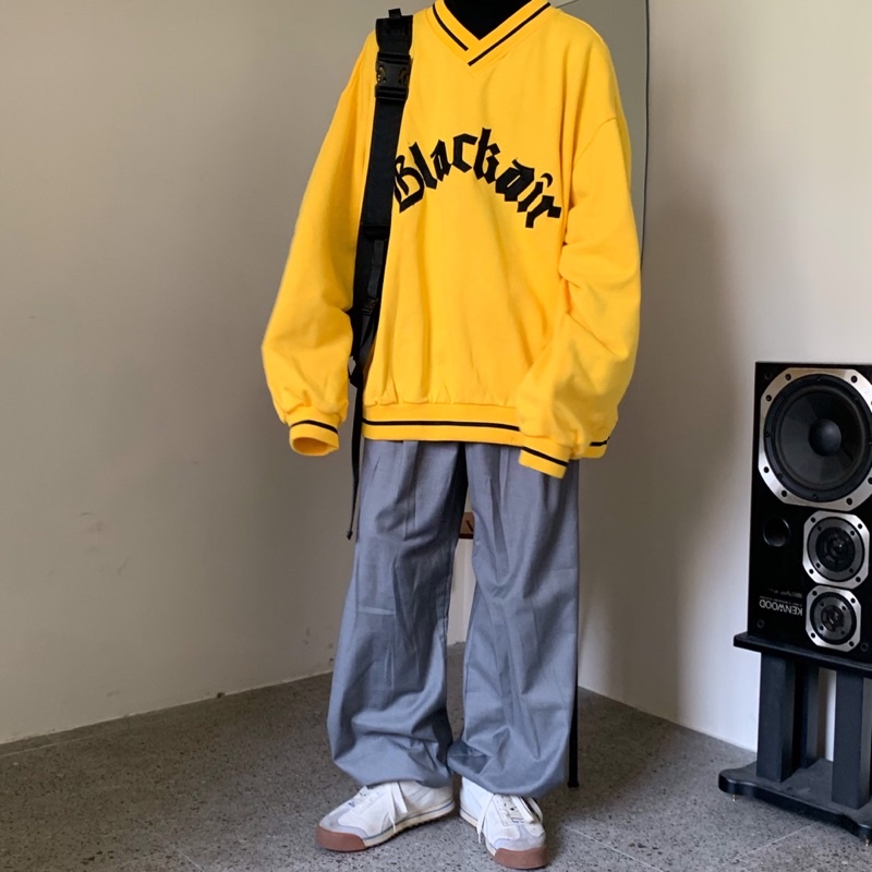 THANH LÍ 200 ÁO SWEATER NỈ BLACK AIR VÀNG