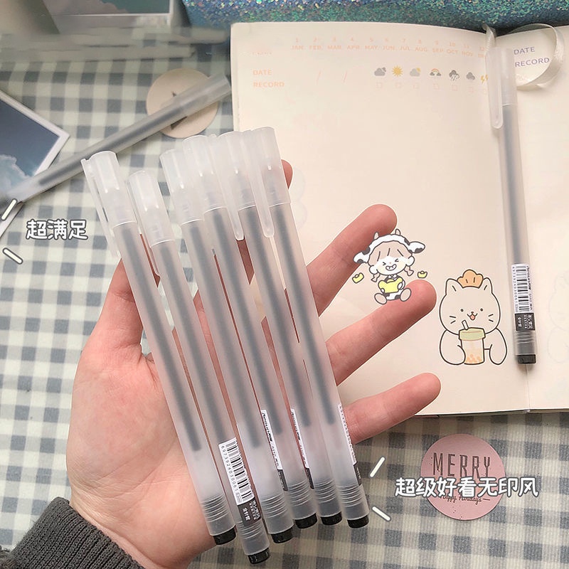 Letit Bút Gel Nhám 0.5MM Mực Xanh Đỏ/Đen Kiểu Dùng Trong Trường Học/Văn Phòng