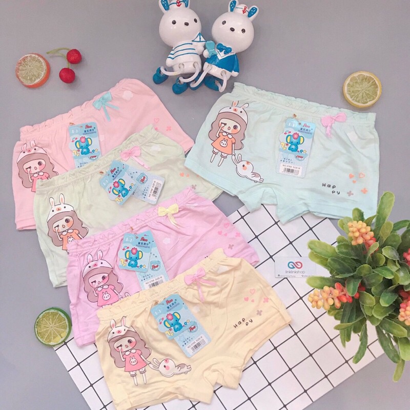 Quần chip , quần lót đùi đáng yêu cho bé gái vải cotton 100% chất đẹp 0786