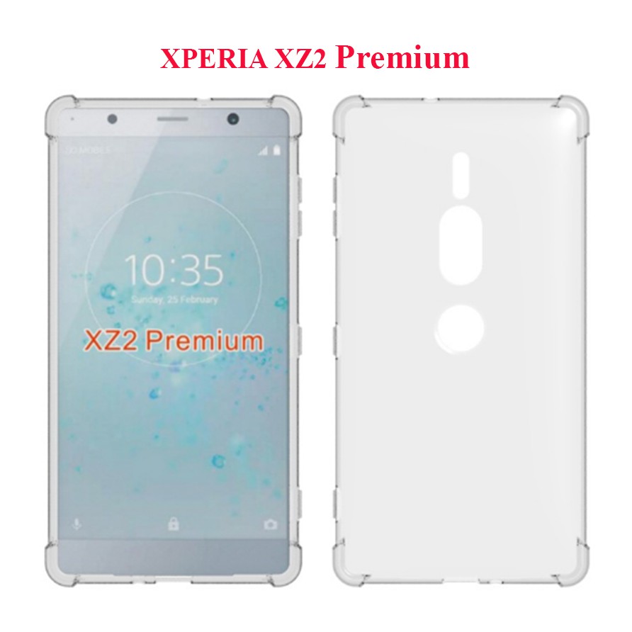 Ốp Lưng Sony Xperia XZ2 Premium Trong Suốt Chống Sốc 4 Góc - Nhựa Dẻo Phủ NaNo Cao Cấp