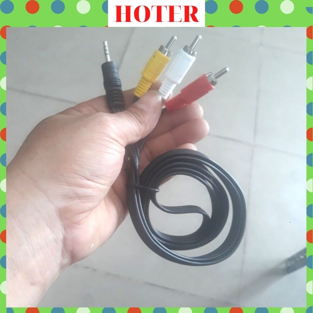 Dây AV 3.5mm ra 2 đầu bông sen