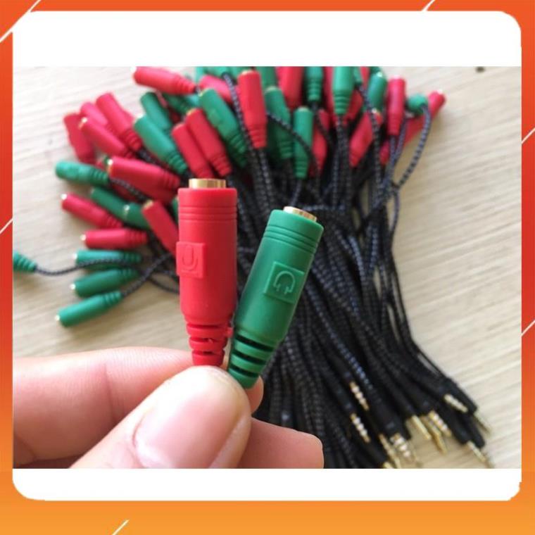 Giắc chuyển tai nghe cho điện thoại, máy tính - Jack gộp 2 sang 1 cho tai nghe.