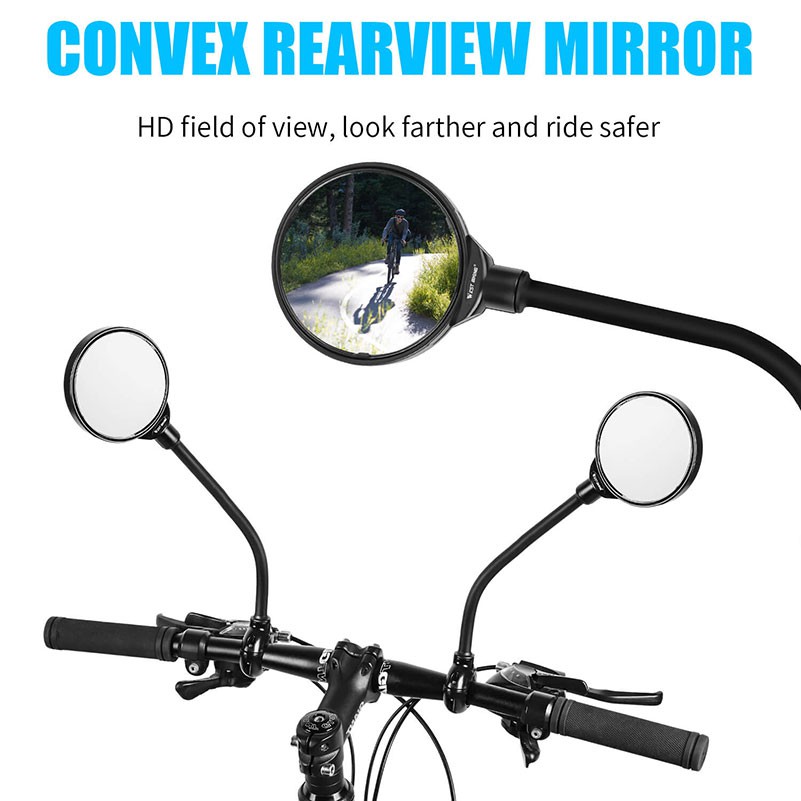 Gương Chiếu Hậu WEST BIKING Góc Rộng Gắn Ghi Đông Xe Đạp Leo Núi