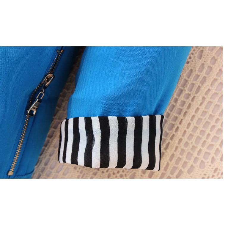 Áo khoác, vest nữ tay lỡ phong cách thanh lịch, công sở màu xanh | BigBuy360 - bigbuy360.vn