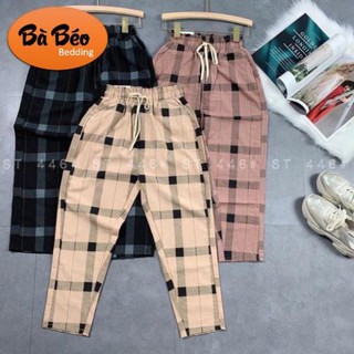 Quần đũi kẻ dáng baggy lỡ