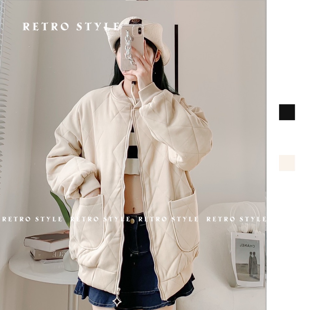 Áo Bomber quả trám phong cách Hàn Quốc mã 1620