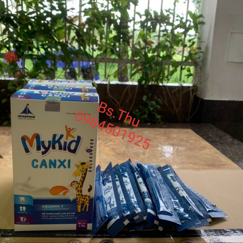 My kid Canxi Calci dạng thạch MYKID CANXI hộp 18 gói