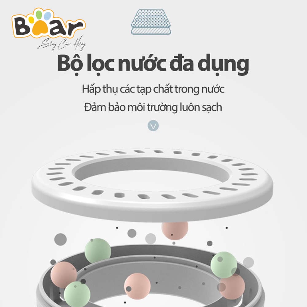 Máy phun sương tạo ẩm, xông tinh dầu khử khuẩn Bear JSQ-C50Q1 dung tích 4.5 lít, có khiển, bảo hành 18 tháng