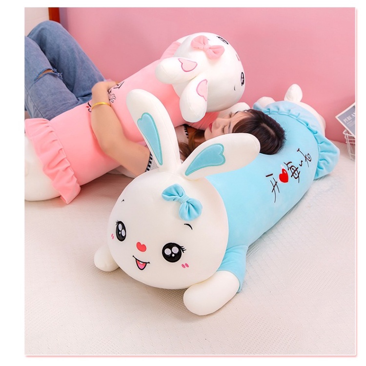 Gấu Bông Thỏ Nằm Mặc Váy Dễ Thương, Thỏ Bông Cute Hàng Cao Cấp
