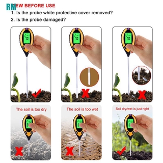 ☆Dụng Cụ Đo Độ PH Của Đất 4 Trong 1