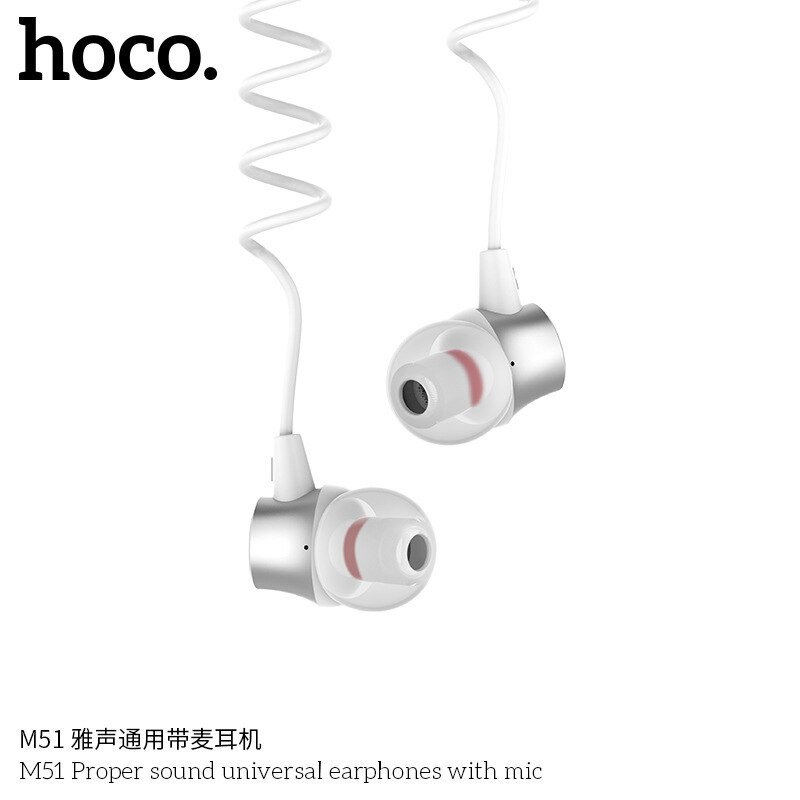 Tai nghe nhét tai HOCO M51 tiện dụng chất lượng cao