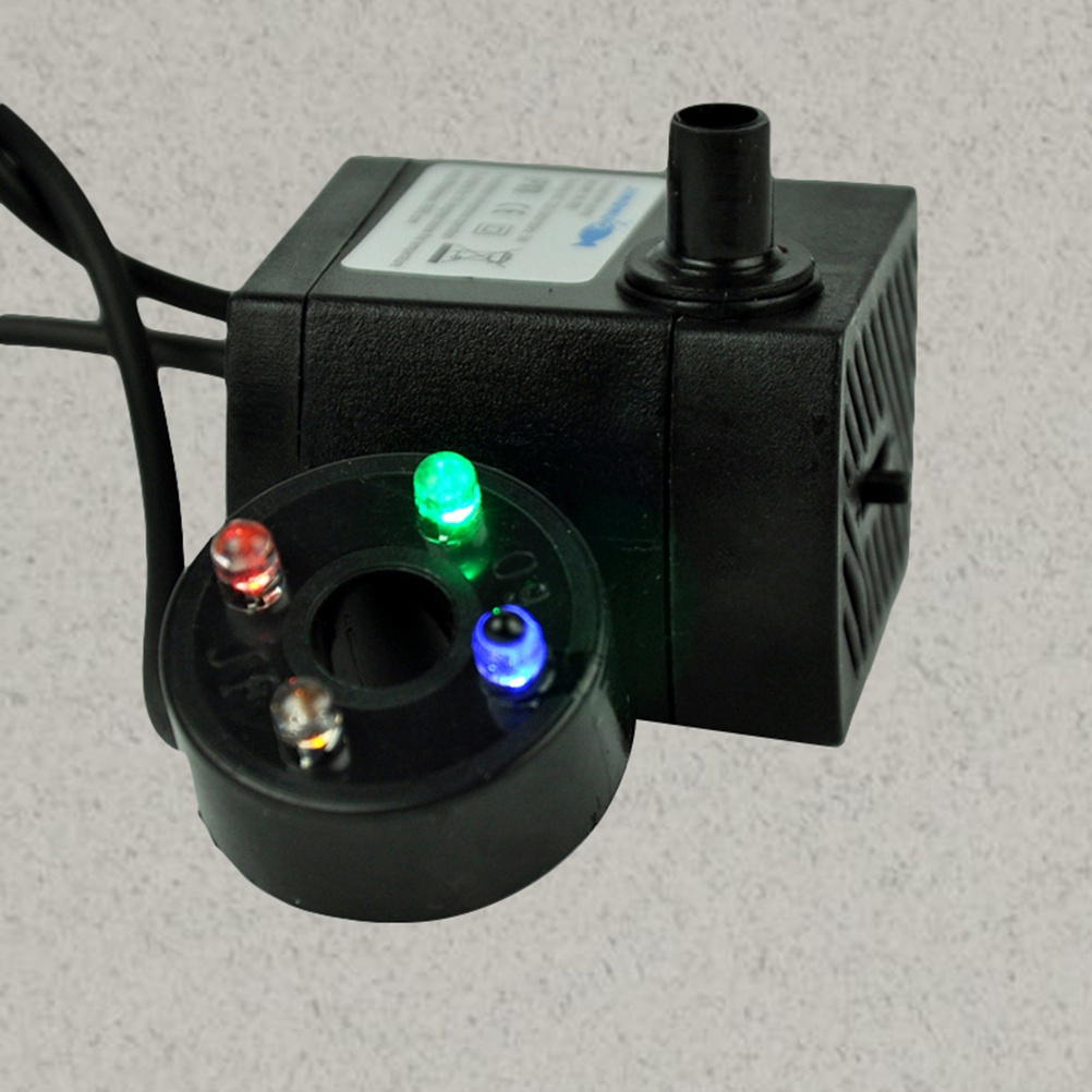 Máy Bơm Nước Có Đèn LED Công Suất Cao 5W Cho Bể Cá Cảnh Phích Cắm EU