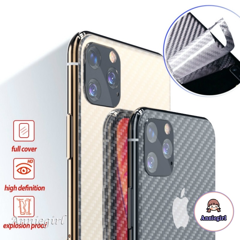 Miếng dán sợi carbon bảo vệ mặt sau điện thoại Iphone 11 Pro Max