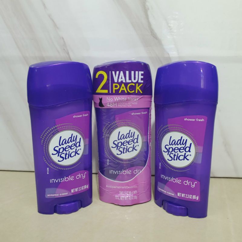 Lăn Khử Mùi Lady Speed Stick 48h Dạng Sáp 65g – Mỹ (mẫu mới)