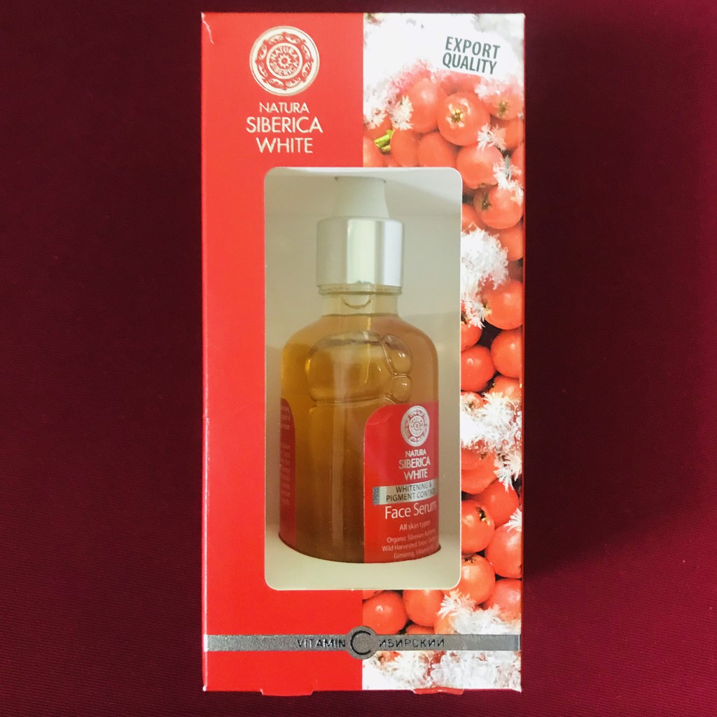 [SALE] [CAM KẾT 100% CHÍNH HÃNG] Serum dưỡng trắng mờ thâm Vitamin C Natura SIBERICA Nga 50ml