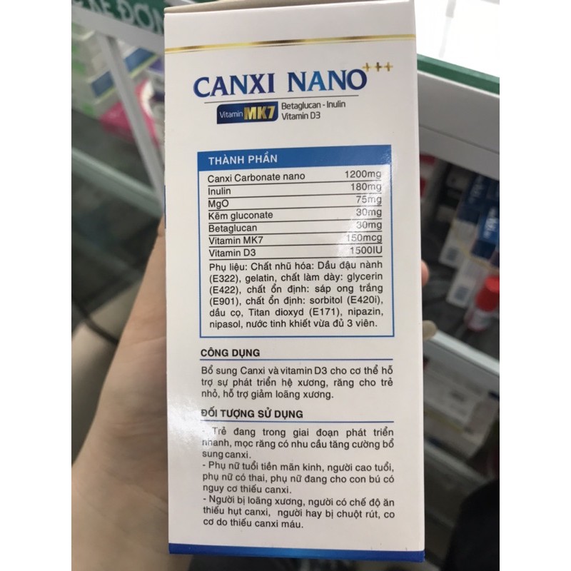 CANXI NANO MK7, Betaglucan, Vitamin D3