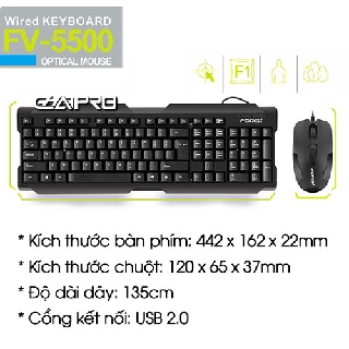Bộ Bàn phím + Chuột ForeV FV5500