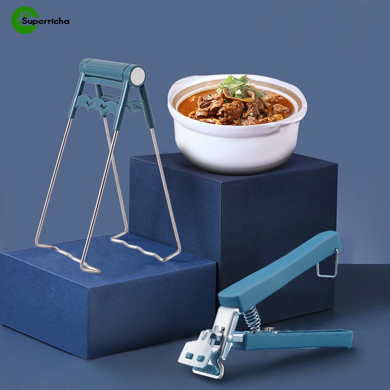 Dụng Cụ Kẹp Tô/Dĩa Nóng Chống Bỏng Bằng Thép Không Gỉ Sáng Tạo