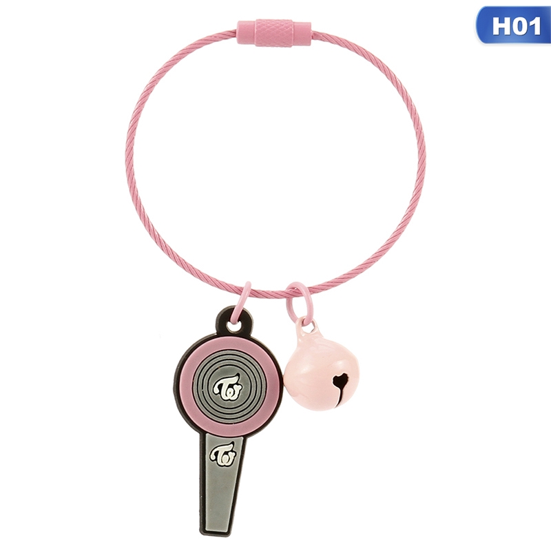 Vòng móc khóa mặt hình dễ thương phong cách nhóm nhạc Kpop TWICE EXO GOT7 SEVENTEEN