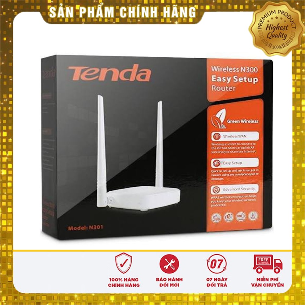 Bộ phát Wifi Tenda N301 wireless N300Mbps