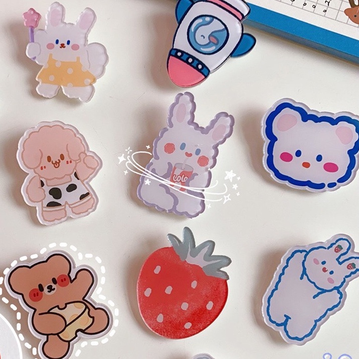 Huy hiệu balo, enamel pin cài áo gấu dễ thương│ Nhựa cao cấp có lớp màng bảo vệ │ Xem thêm ở phần MÔ TẢ SẢPHẨM