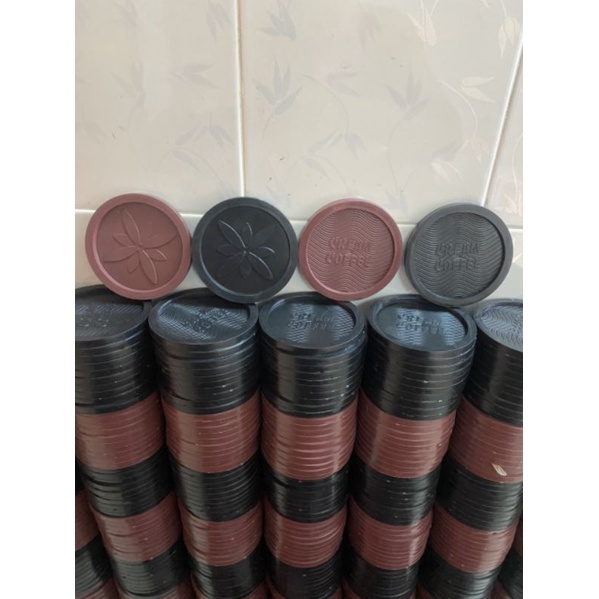 Combo 20 đế lót ly nhựa dẻo cao cấp.