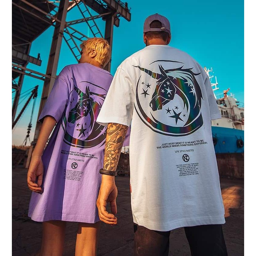 Áo thun Stee Phản quang 7 màu TIARA Unisex