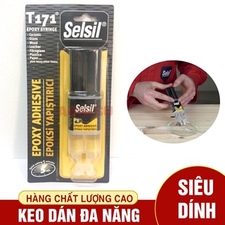[Keo AB trong / xám siêu dính] Selsil T171 Epoxy Syringe 5 Min Multipurpose