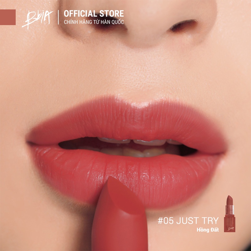 Son Thỏi Lì Bbia Last Powder Lipstick (6 màu) 3.5g - 05 Just Try - Bbia Official Store