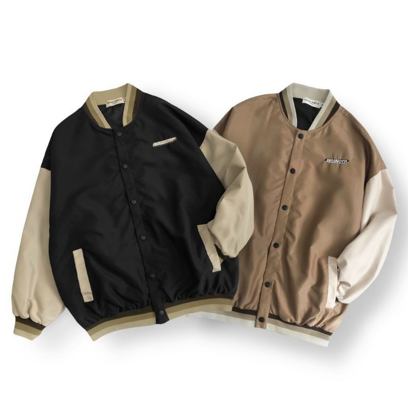 Áo Khoác Dù BOMBER WAS Form Rộng Tay Dài Ulzzang Unisex | BigBuy360 - bigbuy360.vn