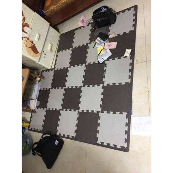 Thảm xốp lót sàn ko mùi 30x30cm có lỗi nhỏ giao màu ngẫu nhiên