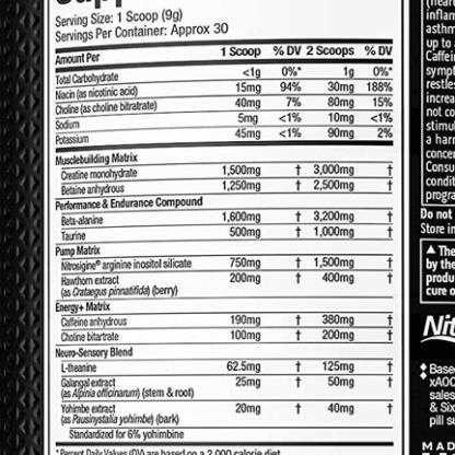 [GIÁ TỐT NHẤT] MUSCLETECH VAPOR X5 PRE WORKOUT 30 SER | Hỗ Trợ Tăng Sức Mạnh Trước Tập