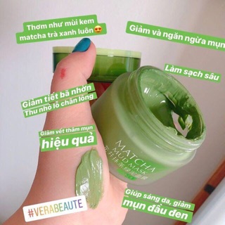 Sale 38% Mặt Nạ Bùn Matcha Trắng Da Ngừa Mụn