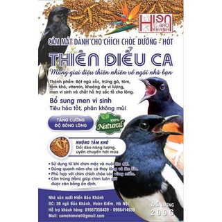 Thiên Điểu Ca - Cám chim chích chòe Hiển Bảo Khánh dòng cám mát, thi đấu tốt
