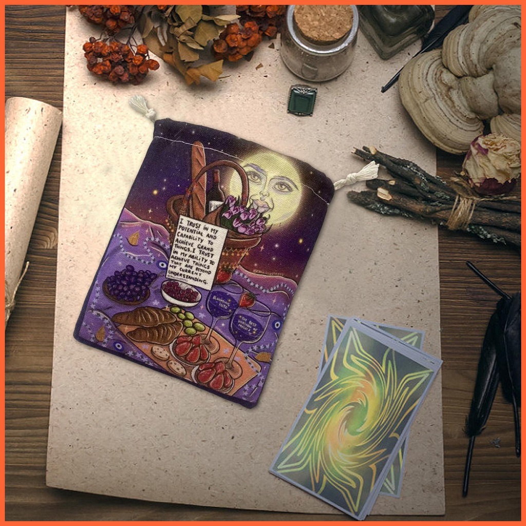 Túi Dây Rút Đựng Bài Tarot 5X7 Inch Tiện Dụng