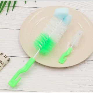 Set 2 que cọ rửa bình sữa sợi cước