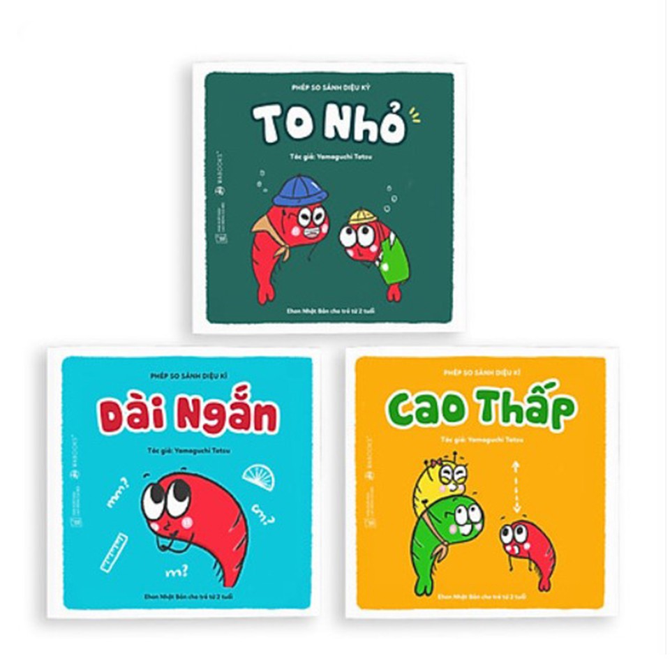 Sách Ehon - Combo 3 Cuốn Phép So Sánh Diệu Kỳ - Dành Cho Trẻ Từ 2 Tuổi